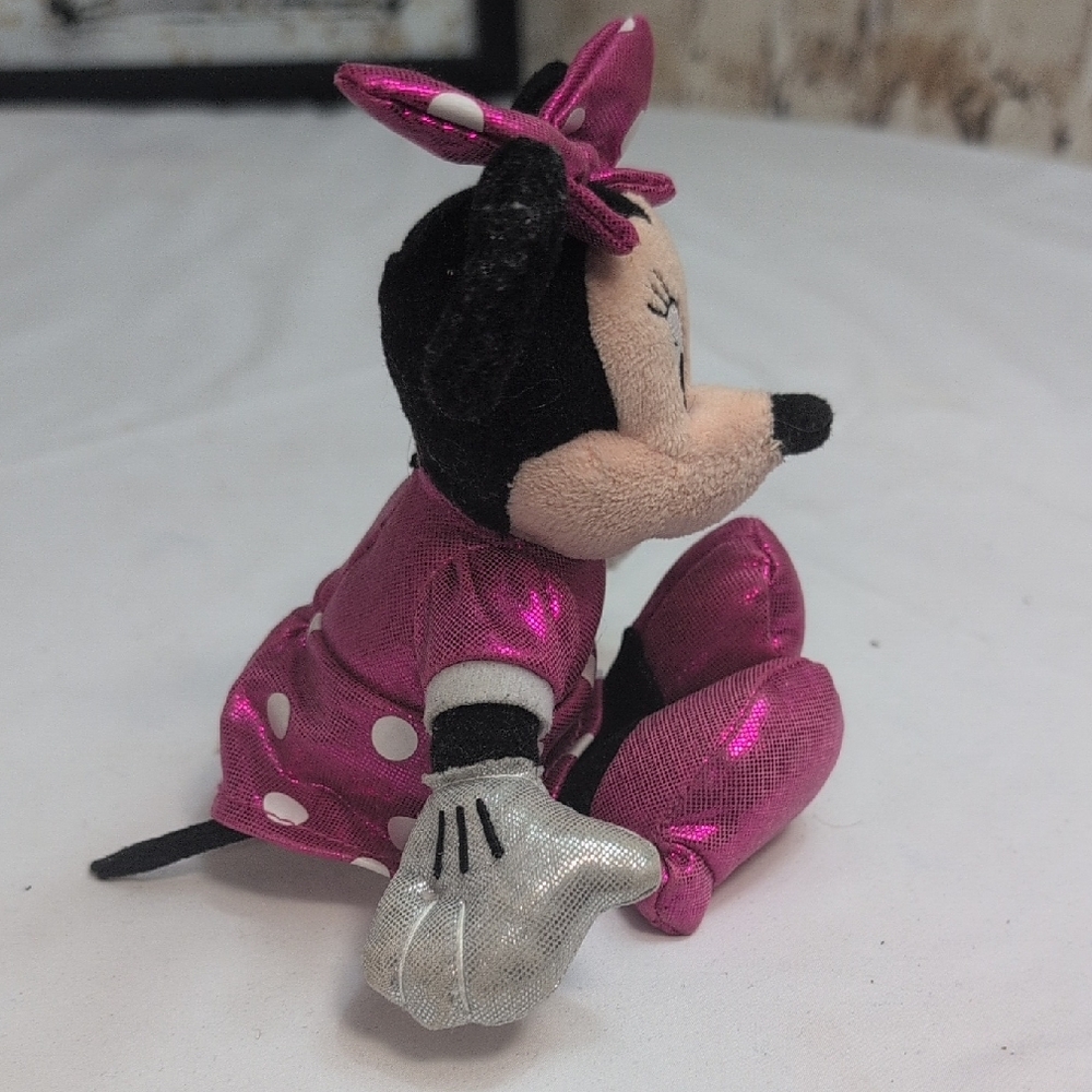 Disney Minnie Mouse TY Mini Disney Plush - Pink and Black - Picture 4 of 5